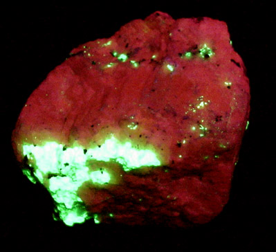 Willemite and Calcite with Franklinite from Franklin Mining District, Sussex County, New Jersey (Type Locality for Franklinite)