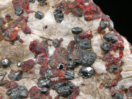 Franklinite, Zincite and Calcite from Franklin Mining District, Sussex County, New Jersey (Type Locality for Franklinite and Zincite)