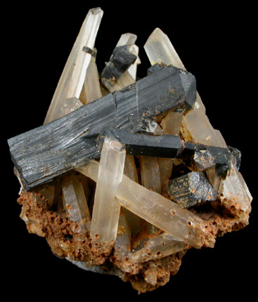 Ilvaite and Quartz from Laxey Mine, South Mountain District, Owyhee County, Idaho