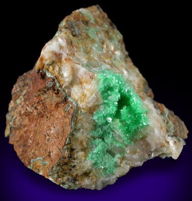 Annabergite from Lavrion (Laurium) Mining District, Attica Peninsula, Greece