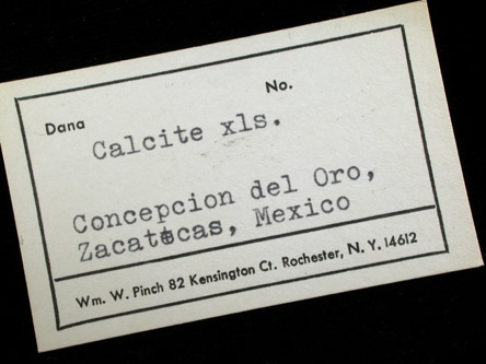Calcite from Concepcin del Oro, Zacatecas, Mexico