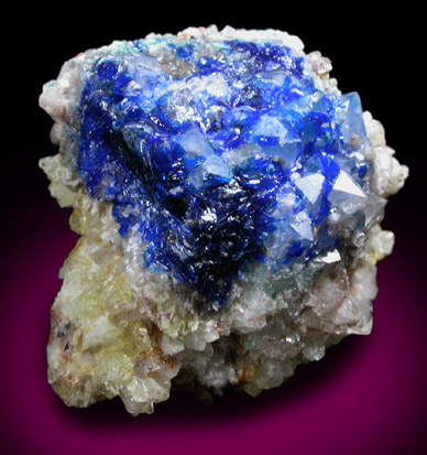 Linarite pseudomorph after Galena from Blanchard Mine, Hansonburg District, 8.5 km south of Bingham, Socorro County, New Mexico