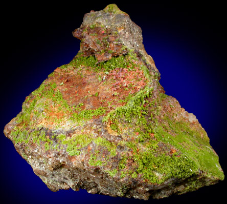 Wulfenite and Pyromorphite on Pyrophyllite from Allah Cooper (Valcooper) Mine, Contrary Creek District, near Mineral, Louisa County, Virginia