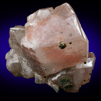 Calcite with Pyrite from Steele Mine, Lyndhurst, Ontario, Canada
