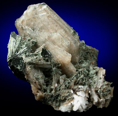 Catapleiite, Aegirine, Elpidite from De-Mix Quarry, Mont Saint-Hilaire, Qubec, Canada