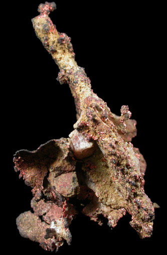 Copper (crystallized) from Southwest Mine, Bisbee, Warren District, Cochise County, Arizona