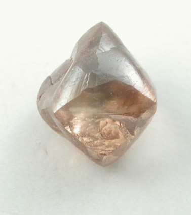 Diamond (0.70 carat brown octahedral crystal) from Northern Cape Province, South Africa