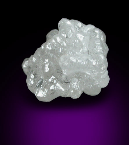 Diamond (1.21 carat intergrown colorless cubic crystals) from Magna Egoli Mine, Zimmi property along the Sewa River, Sierra Leone