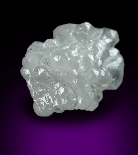 Diamond (1.21 carat intergrown colorless cubic crystals) from Magna Egoli Mine, Zimmi property along the Sewa River, Sierra Leone