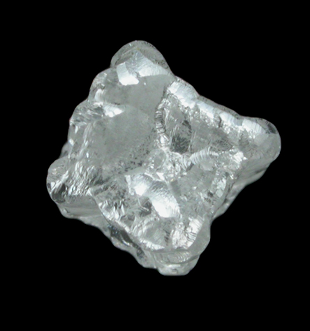 Diamond (0.90 carat colorless cubic crystal) from Magna Egoli Mine, between Bo and Kenema, Sierra Leone