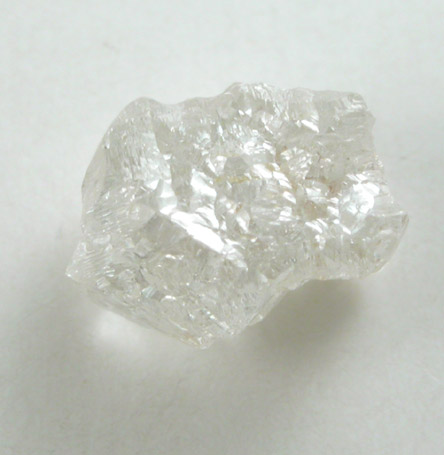 Diamond (1.01 carat intergrown colorless cubic crystals) from Magna Egoli Mine, Zimmi property along the Sewa River, Sierra Leone