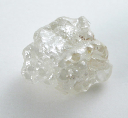 Diamond (1.23 carat intergrown colorless cubic crystals) from Magna Egoli Mine, Zimmi property along the Sewa River, Sierra Leone