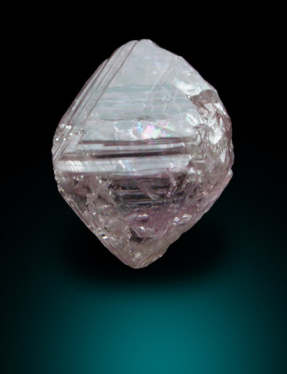 Diamond (0.62 carat pink octahedral crystal) from Argyle Mine, Kimberley, Western Australia, Australia