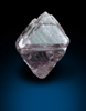 Diamond (0.45 carat pink-gray octahedral crystal) from Argyle Mine, Kimberley, Western Australia, Australia