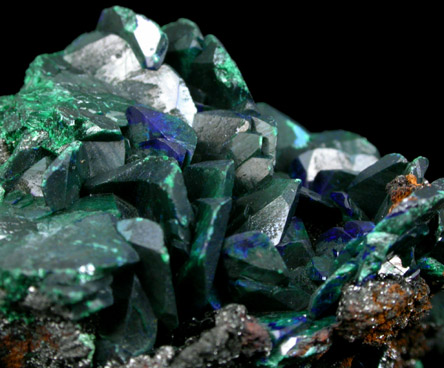 Azurite and Malachite from Tsumeb Mine, Otavi-Bergland District, Oshikoto, Namibia