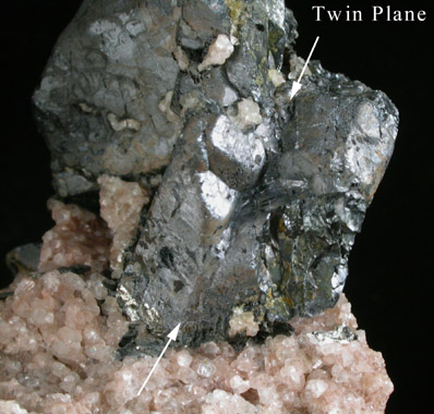 Ilmenite (twinned crystals) from Faraday Mine Property, near Bentley Lake, Bancroft, Ontario, Canada