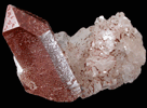 Quartz with Hematite inclusion and Magnesite from Brumado District, Serra das Éguas, Bahia, Brazil