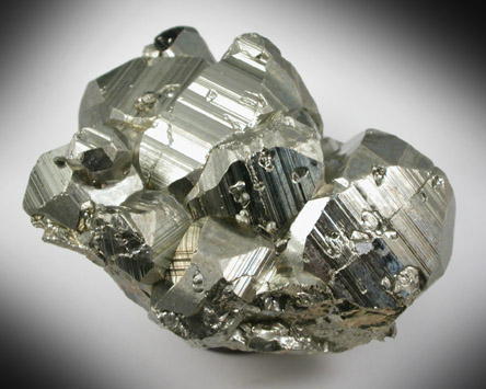 Pyrite (with trisoctahedral faces) from Huanzala Mine, Huallanca District, Huanuco Department, Peru