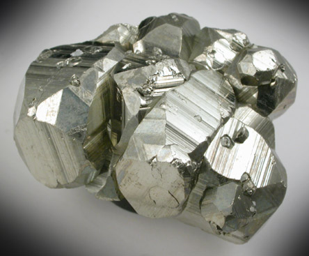 Pyrite (with trisoctahedral faces) from Huanzala Mine, Huallanca District, Huanuco Department, Peru