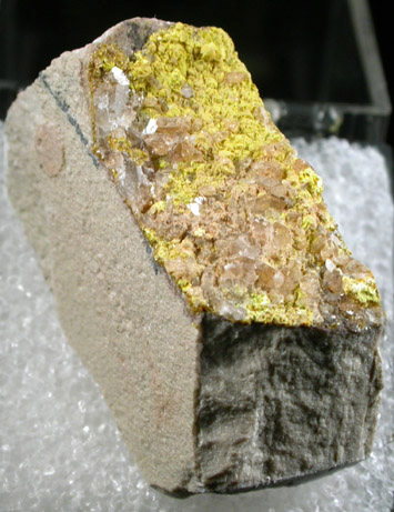 Uranophane and Barite from Poison Canyon, Grants District, McKinley County, New Mexico