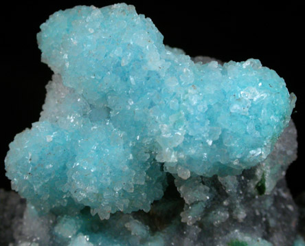 Quartz over Chrysocolla from Ray Mine, Mineral Creek District, Pinal County, Arizona