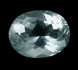 Beryl var. Aquamarine (2.40 carat oval gemstone) from Tripp Mine, Alstead, Cheshire County, New Hampshire
