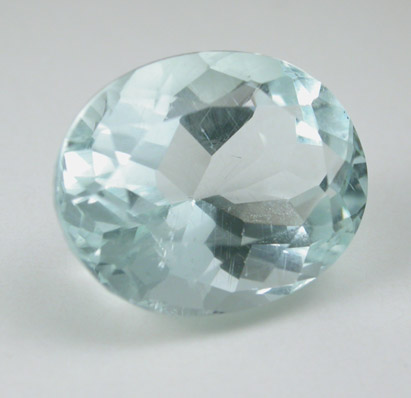 Beryl var. Aquamarine (2.40 carat oval gemstone) from Tripp Mine, Alstead, Cheshire County, New Hampshire