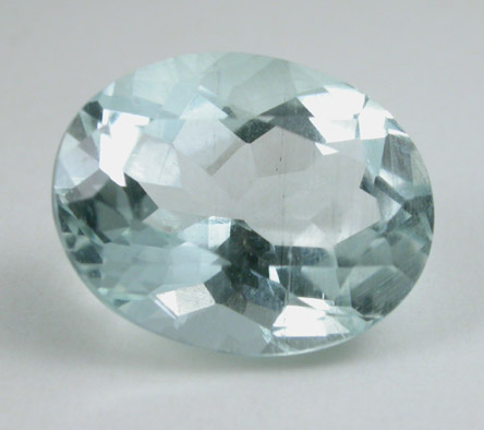 Beryl var. Aquamarine (1.63 carat oval gemstone) from Tripp Mine, Alstead, Cheshire County, New Hampshire
