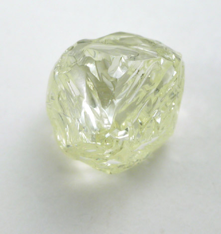 Diamond (2.09 carat light-fancy yellow complex crystal) from Northern Cape Province, South Africa