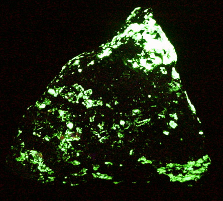 Zincite (crystals!) on Franklinite with Willemite from Franklin, Sussex County, New Jersey (Type Locality for Zincite and Franklinite)