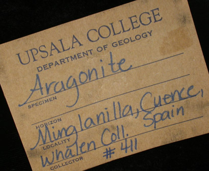 Aragonite from Minglanilla, Cuenca, Castile-La Mancha, Spain