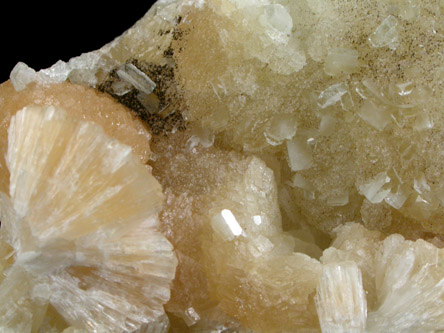 Apophyllite on Prehnite from Millington Quarry, Bernards Township, Somerset County, New Jersey