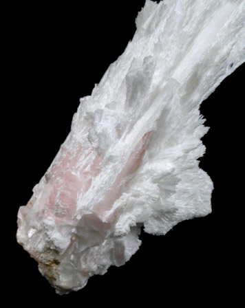 Natrolite with pink Thomsonite from Upper New Street Quarry, Paterson, Passaic County, New Jersey