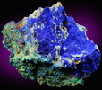 Azurite and Malachite from Omega Mine, Helvetia District, Pima County, Arizona