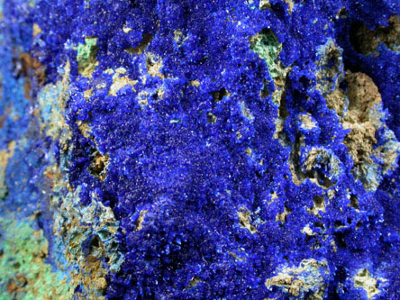 Azurite and Malachite from Omega Mine, Helvetia District, Pima County, Arizona