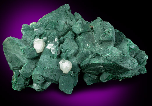 Malachite pseudomorphs after Azurite with Cerussite from Tsumeb Mine, Otavi-Bergland District, Oshikoto, Namibia