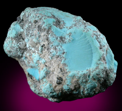 Turquoise from Kingman District, Mohave County, Arizona