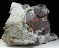 Almandine Garnet with Staurolite from Green's Farm, 750 m. ESE of Roxbury Falls, Roxbury, New Haven County, Connecticut