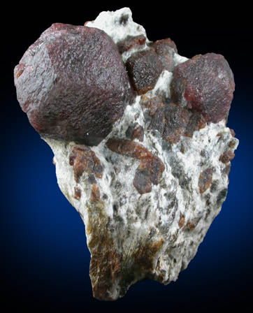 Almandine Garnet with Staurolite from Green's Farm, 750 m. ESE of Roxbury Falls, Roxbury, New Haven County, Connecticut