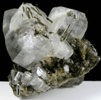 Actinolite on Calcite from Alchuri, Shigar Valley, Skardu District, Baltistan, Gilgit-Baltistan, Pakistan