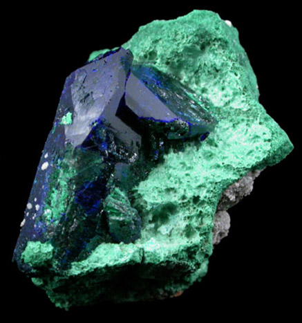 Azurite and Malachite from Milpillas Mine, Cuitaca, Sonora, Mexico