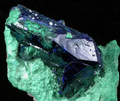 Azurite and Malachite from Milpillas Mine, Cuitaca, Sonora, Mexico