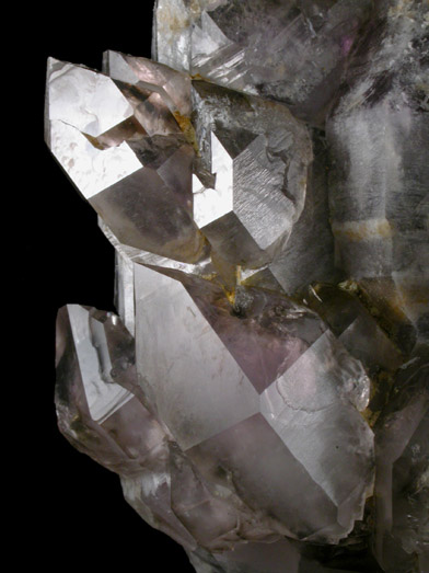 Quartz var. Smoky-Amethyst from Eastman Prospect, Millennium Pocket, Deer Hill, Stow, Oxford County, Maine