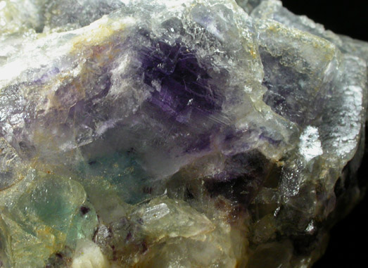 Fluorite on Fluorite from Middle Mountain, Carroll County, New Hampshire
