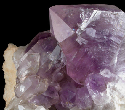Quartz var. Amethyst and Milky from Eastman Prospect, Deer Hill, Stow, Oxford County, Maine