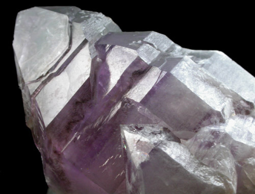 Quartz var. Amethyst and Milky from Intergalactic Pit, Deer Hill, Millennium Pocket, Stow, Oxford County, Maine