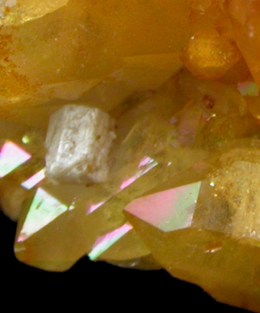 Goyazite on Limonite-stained Quartz from Emmons Quarry, southeastern slope of Uncle Tom Mountain,  Greenwood, Oxford County, Maine