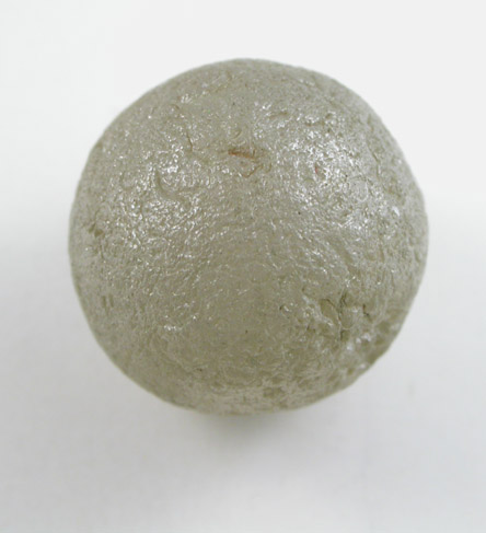 Diamond (9.02 carat spherical Ballas crystal) from Paraguassu River District, Bahia, Brazil