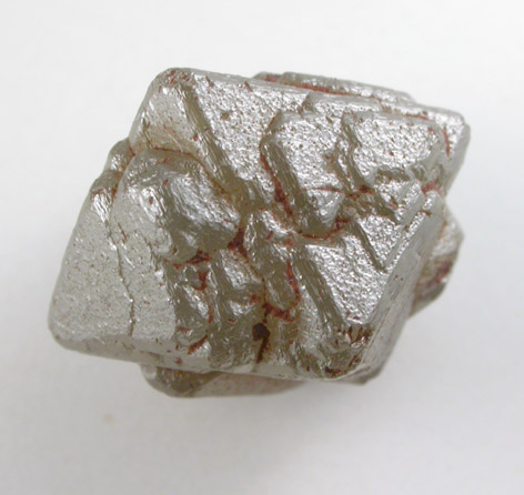 Diamond (6.66 carat green-brown intergrown octahedral crystals) from Mbuji-Mayi (Miba), Democratic Republic of the Congo