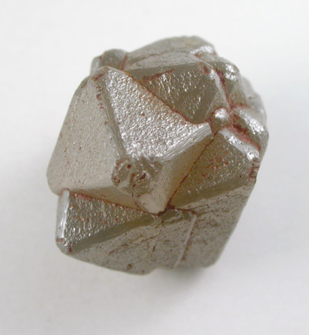 Diamond (6.66 carat green-brown intergrown octahedral crystals) from Mbuji-Mayi (Miba), Democratic Republic of the Congo